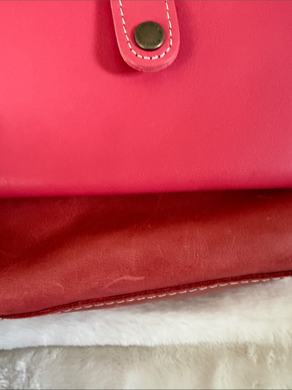 Leather Zip Pouch - Picture 2 of 4